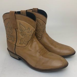 Dingo Leather Cowboy Booties